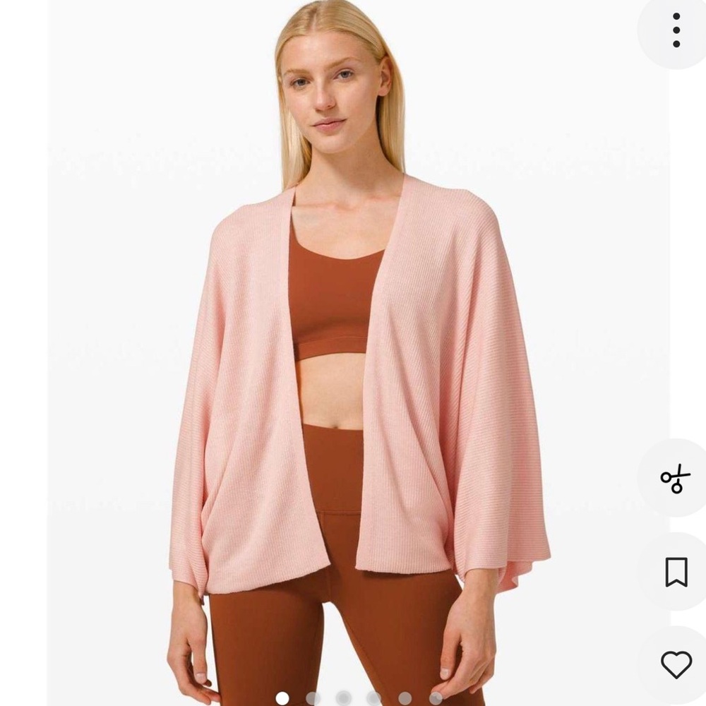 Blush Lululemon Cashlu Shrug‎ Sweater